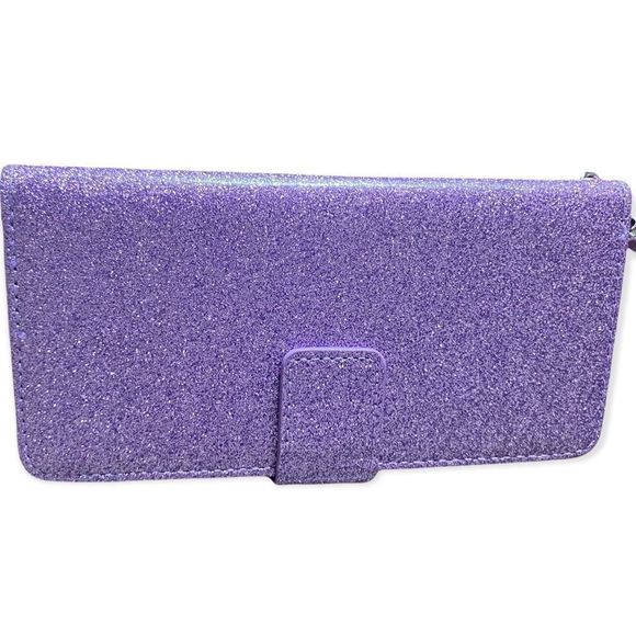 🆕 2/$10☀️ Samsung Galaxy 6.2 Purple Wallet Phone Case - Picture 2 of 11